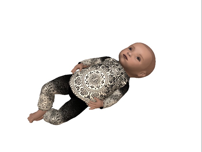 Enigma babies gothic white outfit