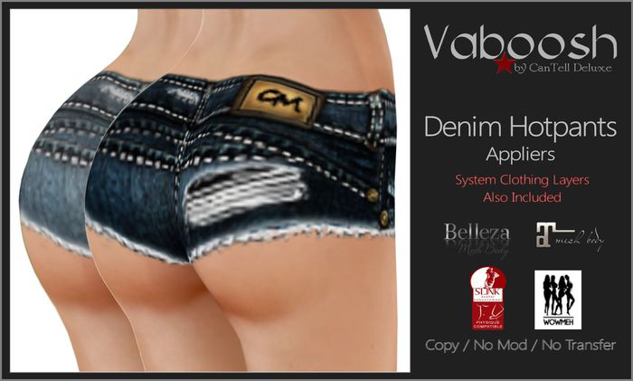 Vaboosh - Maitreya / Slink / Belleza Appliers - Denim Hotpants