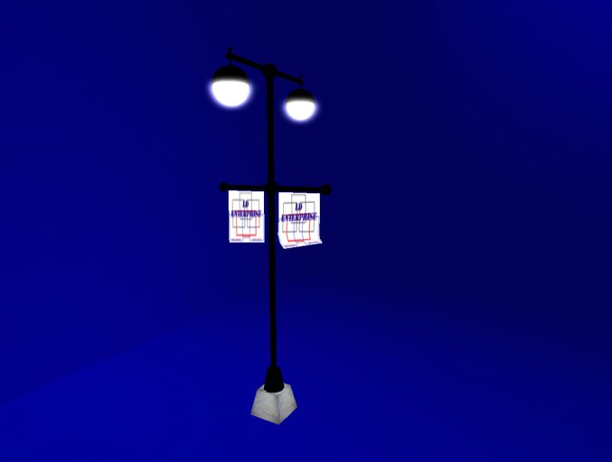 Full Perm Light Post With Flexi Flag Boards