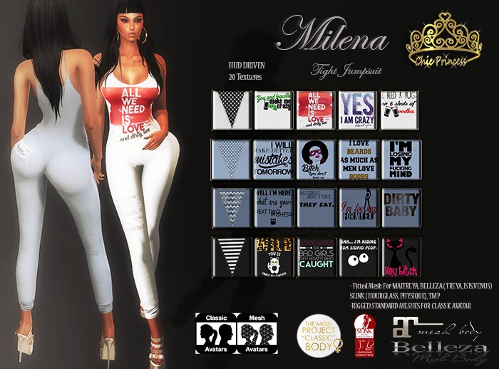 Chic Princess MILENA Tight Jumpsuit Boxed