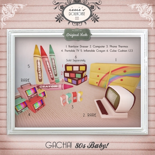 i { DH } Gacha! 80s Baby Phone Thermos *Bubblegum*