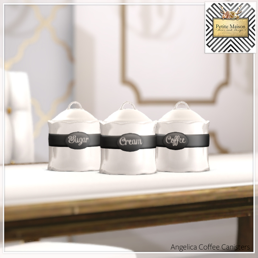 {Petite Maison} Angelica Canister: Cream: Eggshell