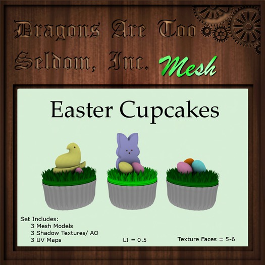 DATSI Mesh - Easter Cupcakes Set