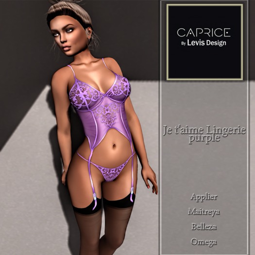 Je t"aime Lingerie purple applier