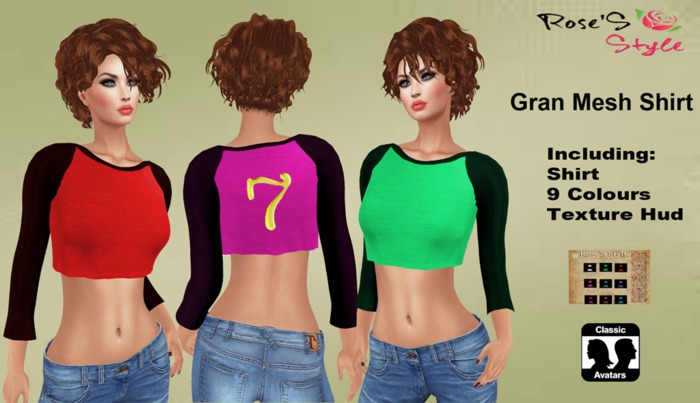ROSE'S STYLE Gran Mesh Shirt (Gift)