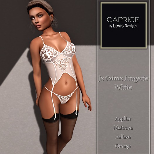 Je t"aime Lingerie White applier