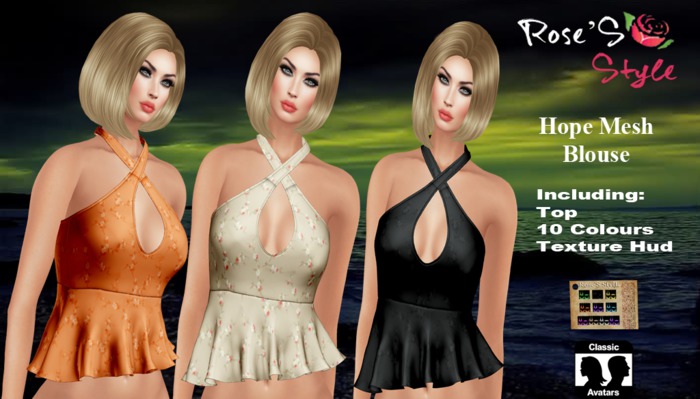 ROSE'S STYLE Hope Mesh Blouse (Gift)