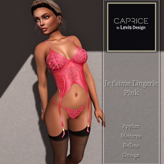 Je t"aime Lingerie Pink applier