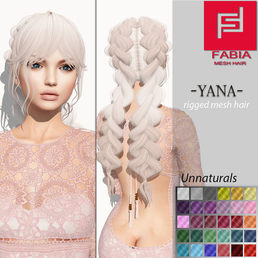 -FABIA- Mesh Hair  < Yana> Unnaturals Tones