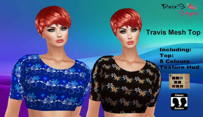 ROSE'S STYLE Travis Mesh Top .