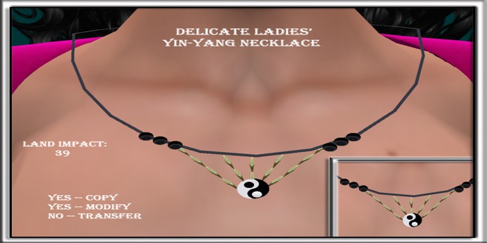 LADIES' DELICATE YIN-YANG NECKLACE
