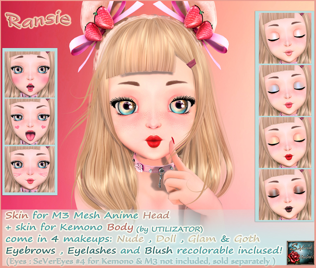 *{ SeVered GarDeN }* Ransie - M3 Anime Head + Body Kemono
