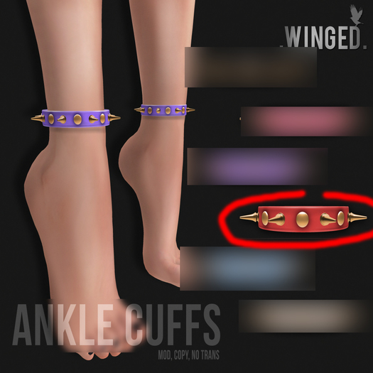 .WINGED. Ankle Cuffs // 
