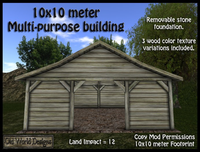 10x10 meter multipurpose building DEMO REZ ME