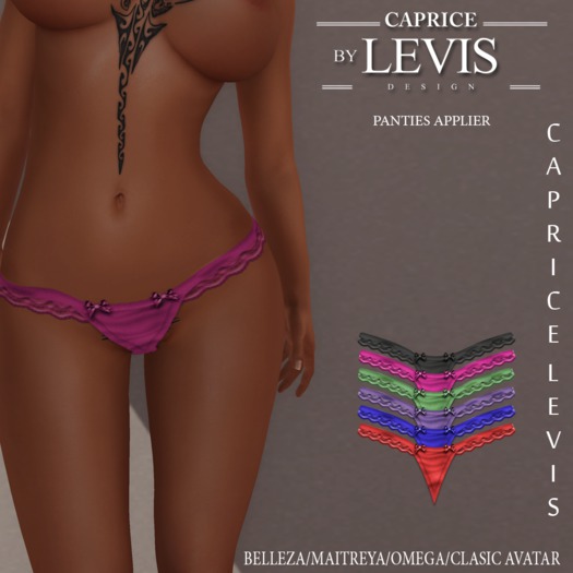 Panties applier by Caprice Levis