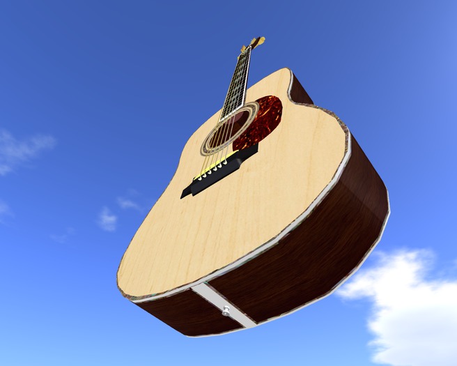 Similar to Martin D45 Guitar (Dreadnought)  // Scripted, Mocap Animated, Riffs, Record or Load Songs, Stool