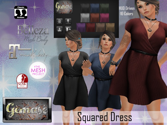 Gemase Designs - Squared Pattern Dress - Wear Me