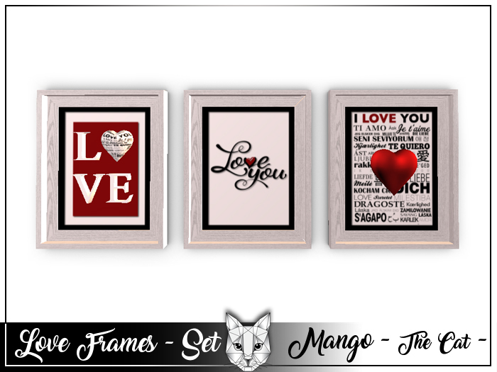 Love Frame Set - Wall decoration