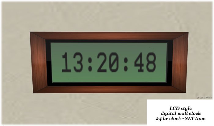 rast digital LCD wallclock clock v3 with secs