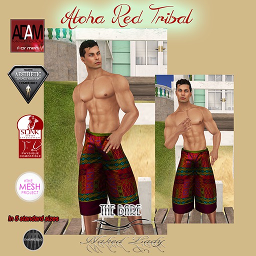 (o)(o)TBNL~Board Shorts~Aloha Brick