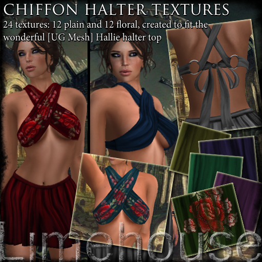 CLOTHING Chiffon halter tops boxed