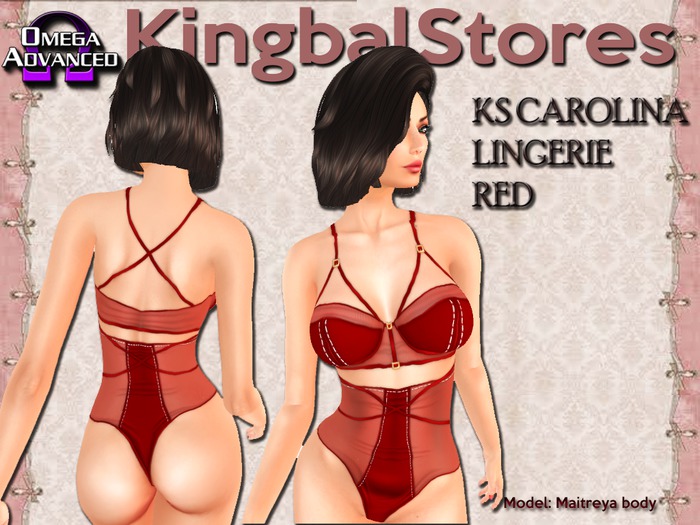 KS CAROLINA LINGERIE RED