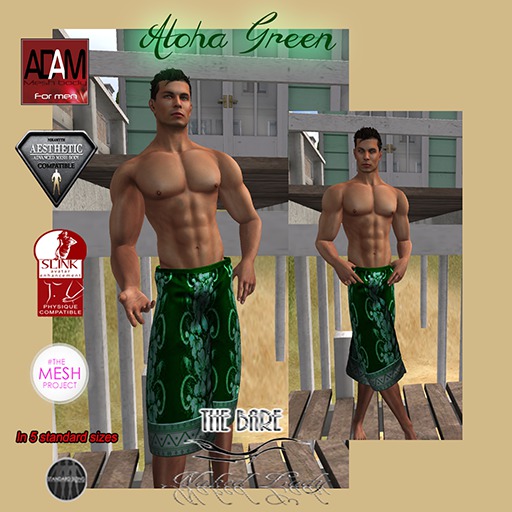 (o)(o)TBNL~Board Shorts~Aloha Green