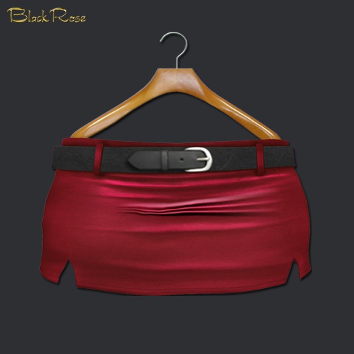 BlackRose Slit Mini Skirt Red