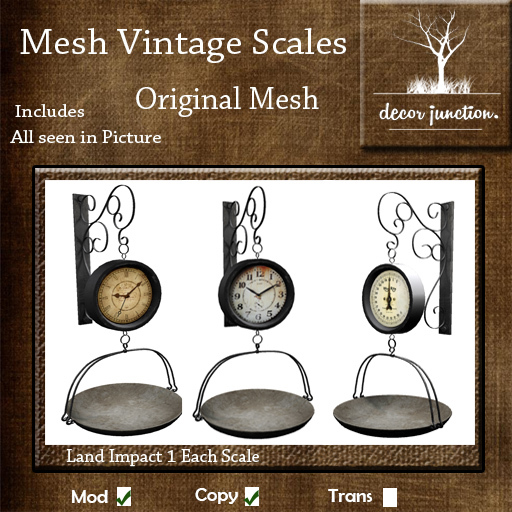 DJ Mesh Vintage Wall Scale