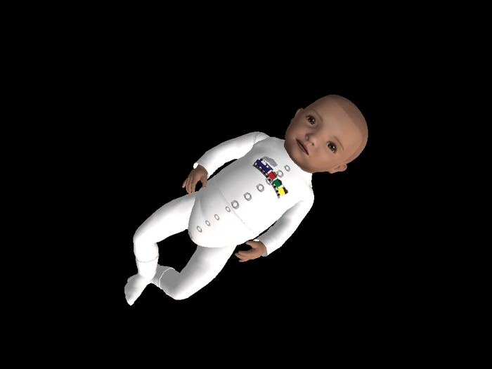 Enigma babies white train romper