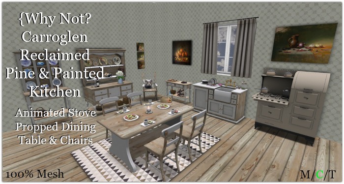 {Why Not ?} Carroglen Kitchen Reclaimed Pine & Painted-Boxed