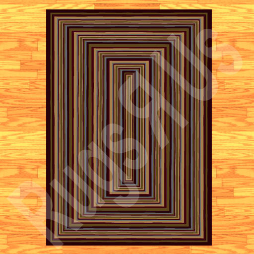 Rug - Contemporary - Geometric - Dark Chocolate - 001