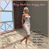 LP*blush lace corset dress beige* box