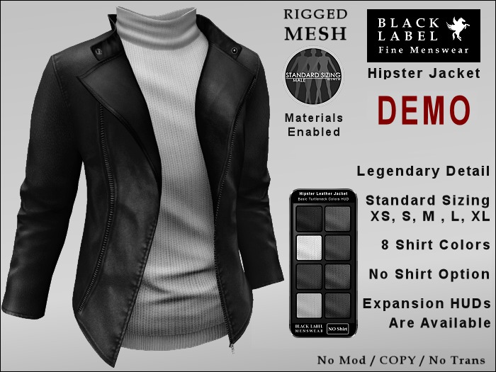 BLM MESH JHL-D - Hipster Leather Jacket - DEMO