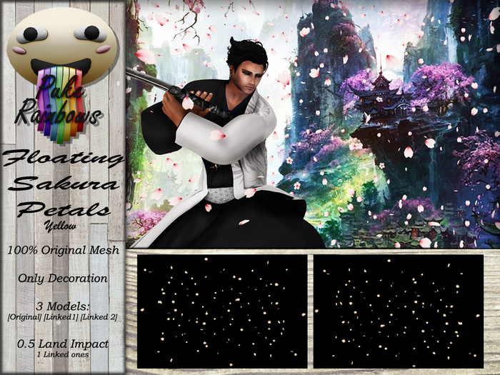 [PR] Floating Sakura Petals - Yellow (Boxed)