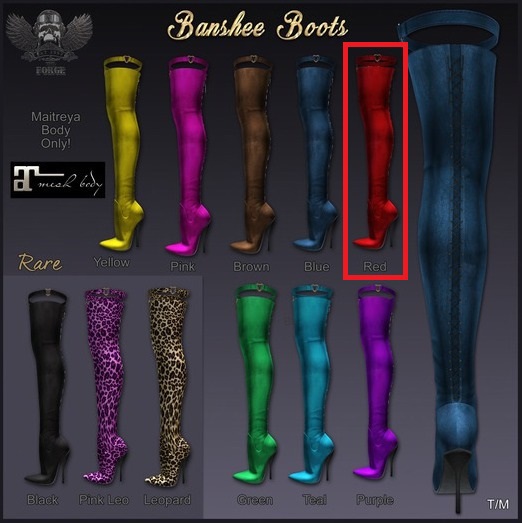 [The Forge] Banshee Boots (Red)