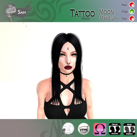- SAM Tattoos -MOON MAKEUP CATWA