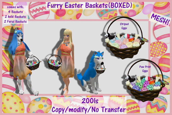 Furry Easter Baskets(BOXED)