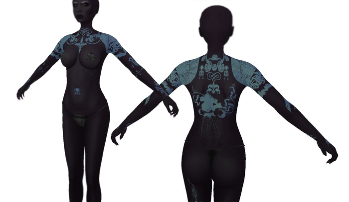 Pie-Tin: Lexis/Lex - Tattoo - Moon Elf