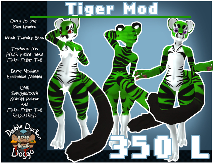 ::DDD:: Snaggle Tiger [Green](add me)