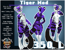 ::DDD:: Snaggle Tiger [Purple](add me)