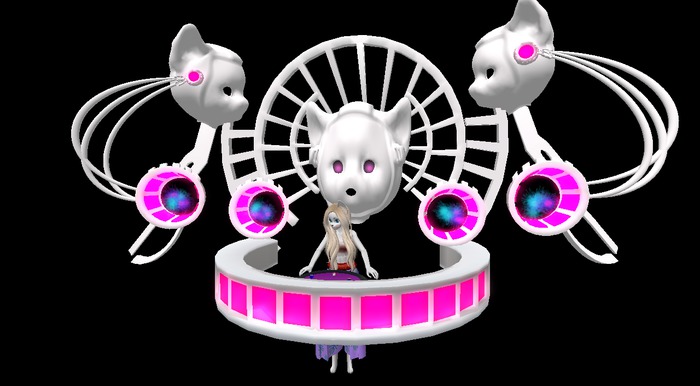 Dj kitty booth pink