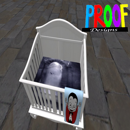 Proof Design - midnight lullabye crib bedding- vampires