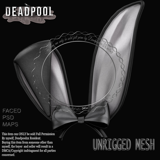Second Life Marketplace - !! DEMO!! FLOPPY BUNNY EARS FULL PERM - NON ...