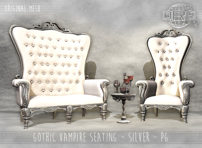 -DRD- GV - Gothic Vampire Seating - PG - Silver