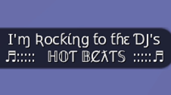 I'm Rocking To The DJ's Hot Beats - Gesture (with Sound)