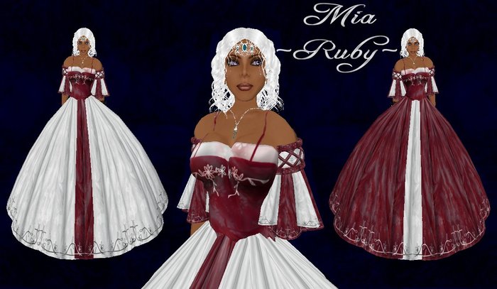 [K~*~S] Mia - Gown - Ruby