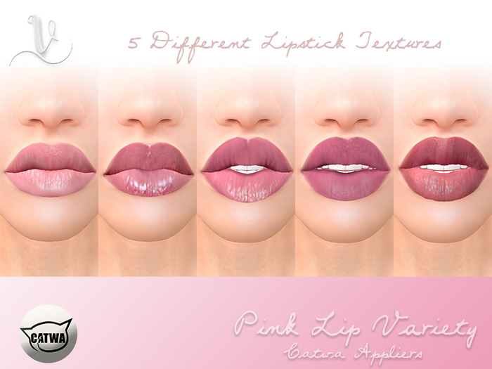 -Vivienne Braveheart- Pink Lips Variety Set [Catwa]