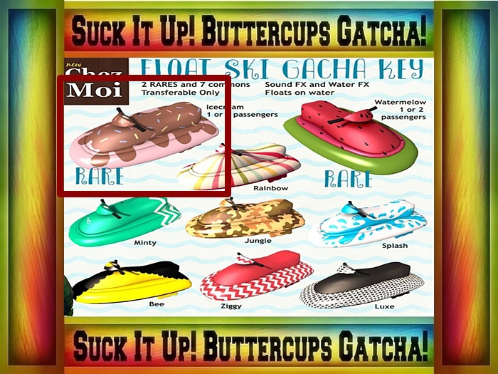 Icecream Float Ski * CHEZ MOI RARE