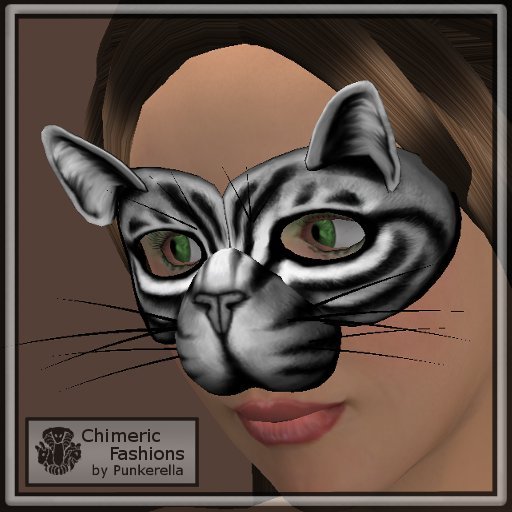 Cat Mask - Silver